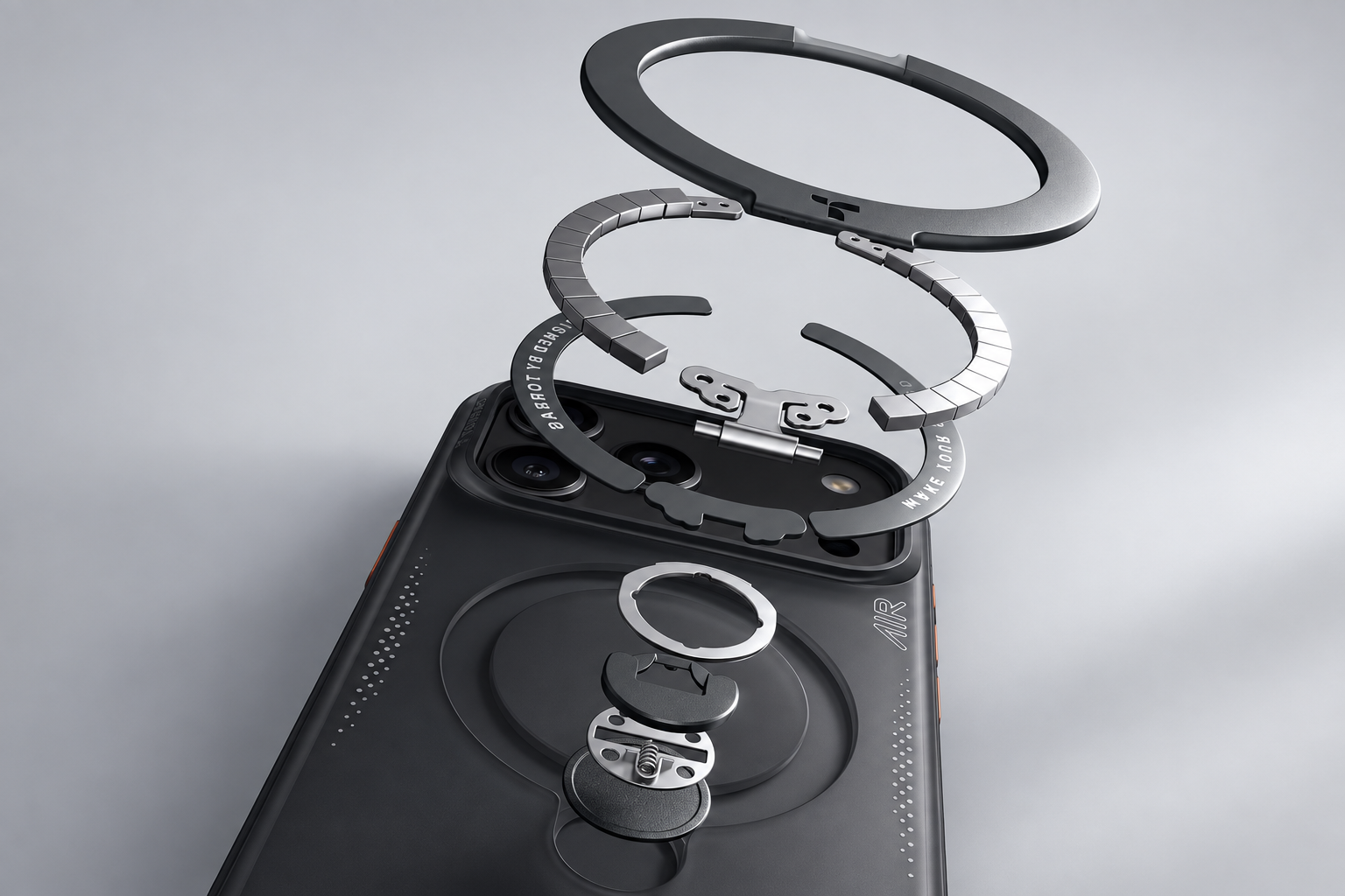 Manufacturer concept illustration of the magnetic ring layers, not an independently verified teardown